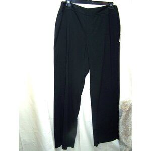 Coldwater Creek Pants Woman's Size 16 Natural Fit Trouser Black NWT